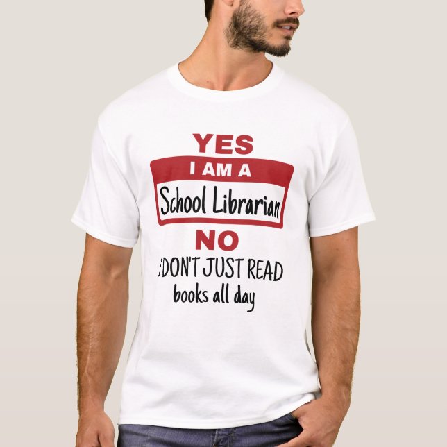 Camiseta Sí, Soy Bibliotecario Escolar (Anverso)