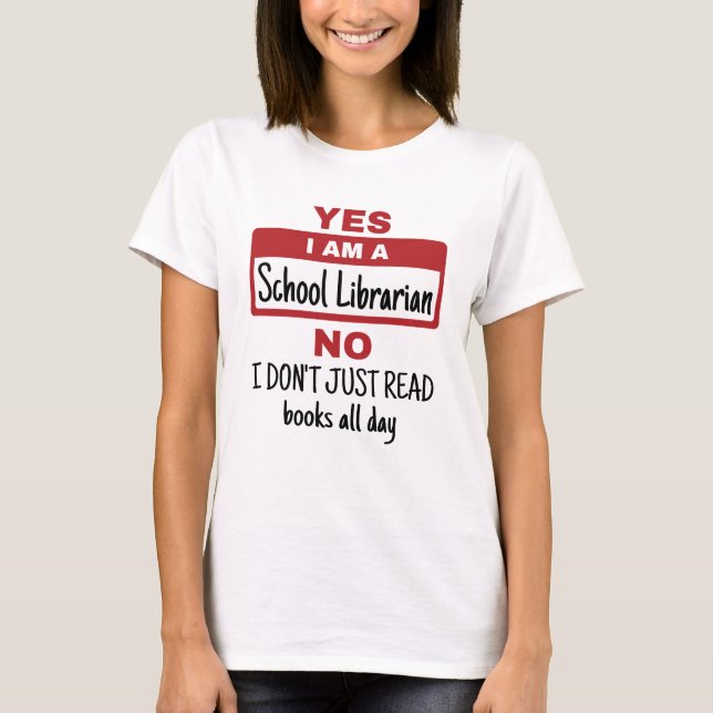 Camiseta Sí, Soy Bibliotecario Escolar (Anverso)