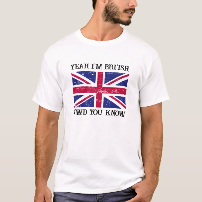Camiseta Sí, Soy Británica, ¿Cómo Sabías Meme? (Anverso)