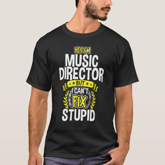Camiseta Sí, soy director de música (Anverso)