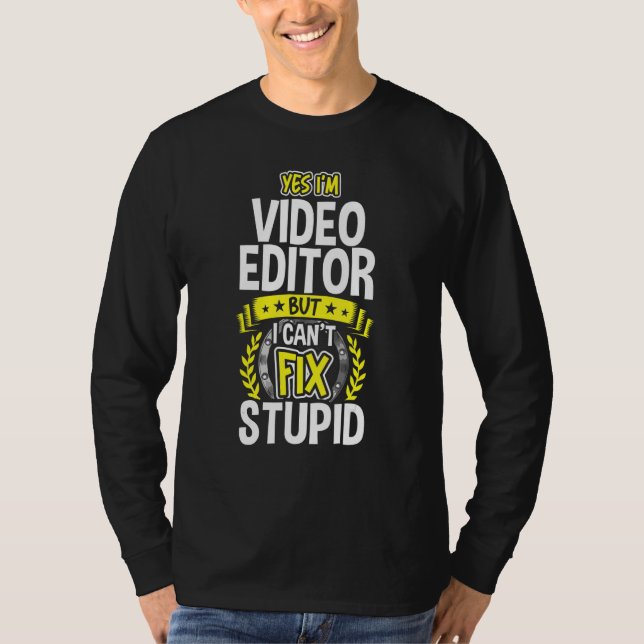 Camiseta Sí, soy editor de video (Anverso)