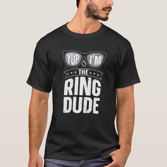 Camiseta Sí, soy el Boda del portador del anillo de Ring Du (Anverso)
