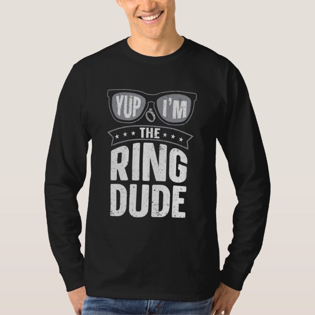 Camiseta Sí, soy el Boda del portador del anillo de Ring Du (Anverso)