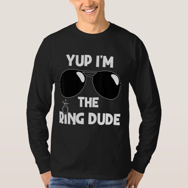 Camiseta Sí, soy el Boda del portador del anillo Ring Ring  (Anverso)
