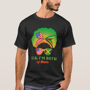 Camiseta Sí, soy jamaicano americano de raíces jamericanas