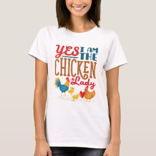 Camiseta Sí, soy la señora de las gallinas Gallinas