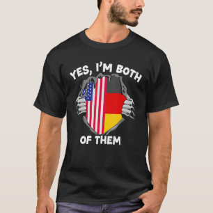Camiseta Sí, soy los dos Estados Unidos Alemania Von Steube