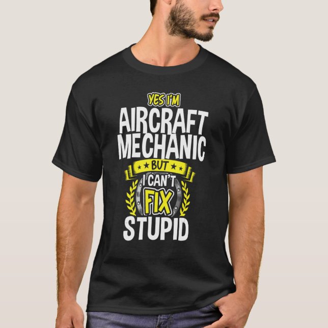 Camiseta Sí, soy mecánico de aviones (Anverso)