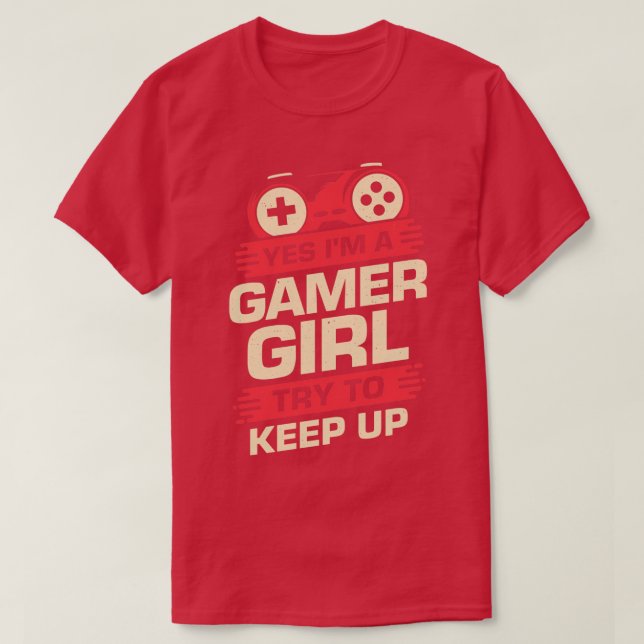 Camiseta Sí, Soy Un Chica Que Intenta Mantenerse Al Día (Diseño del anverso)