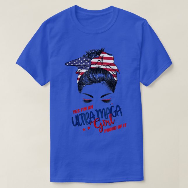 Camiseta Sí, soy un Chica Ultra Maga Orgulloso De It Bunny  (Diseño del anverso)