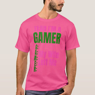 Camiseta Sí, soy un jugador, mi esposa me dejó, hombres jug