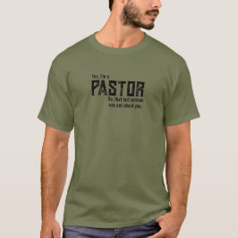 Camiseta Sí, soy un pastor sermón Ilustracion gracioso cami