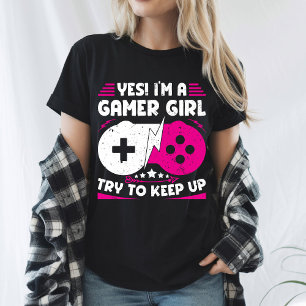 Camiseta Sí, soy una chica jugadora divertida regalo de vid