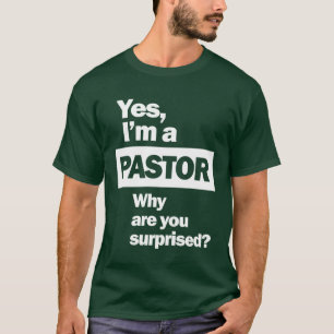 Camiseta Sí, soy una graciosa cita cristiana del pastor