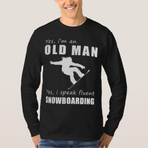 Camiseta Sí, soy una mujer que habla con fluidez Snowboard