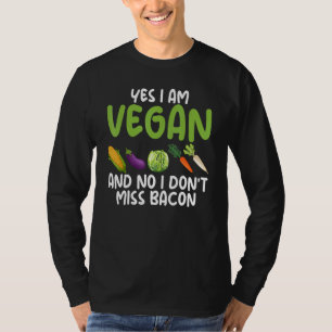Camiseta Sí, soy vegetariano No, no extraño a Bacon Vegeta