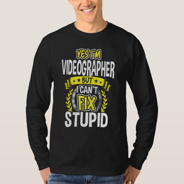 Camiseta Sí, soy videógrafo (Anverso)