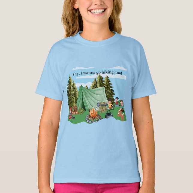 Camiseta ¡Sí, también quiero ir de excursión! (Anverso)