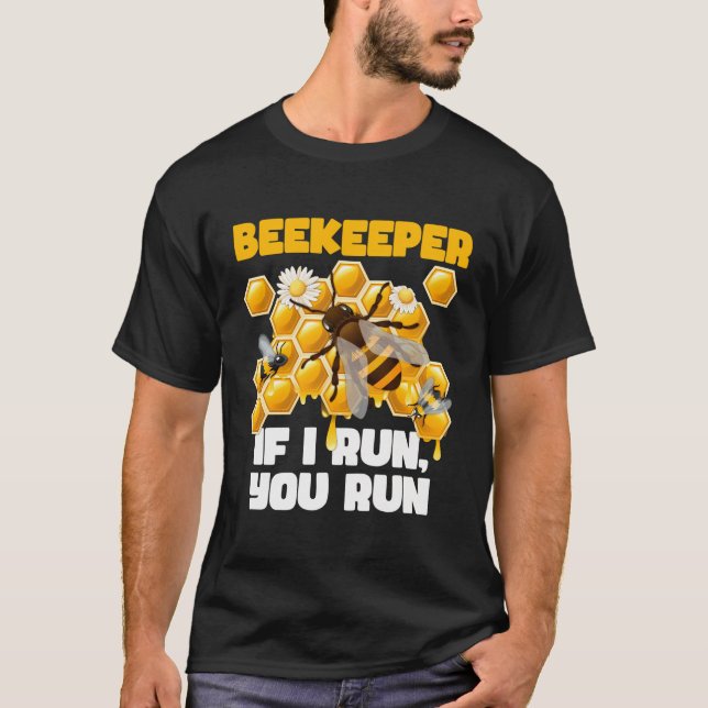 Camiseta Si Te Corro Corres Abeja De Abejas, Abeja. (Anverso)