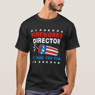 Camiseta Si Te Ejecuto El 4 De Julio USA Flag Fireworks Di