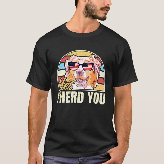 Camiseta Sí, Te Herí Pastor Australiano (Anverso)