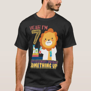 Camiseta Sí, Tengo 7 Años Para Celebrar Y Soplar El Cumplea