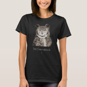 Camiseta 'Sí, Tengo Actitud' Cita arte para los amantes de