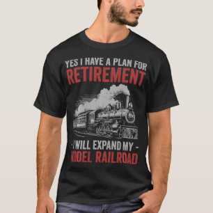 Camiseta Sí Tengo Plan de Jubilación Modelo Tren Ferroviari