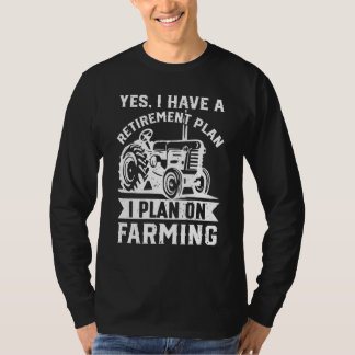 Camiseta Sí, tengo un agricultor jubilado que cría animales