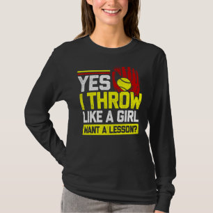 Camiseta Sí, Tiro Como Un Chica Que Quiere Una Lección De S