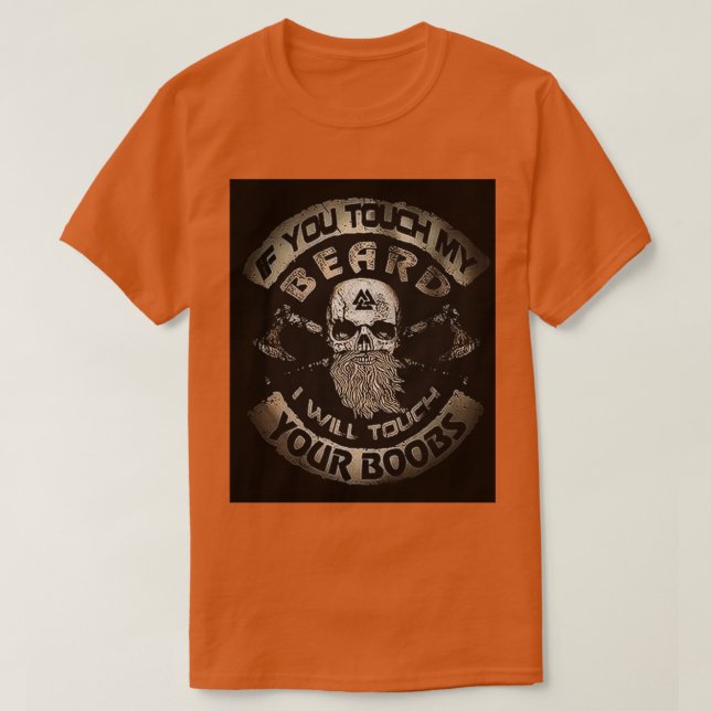 Camiseta Si tocas mi barba (Diseño del anverso)
