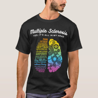 Camiseta Sí, todo está en mi cabeza Esclerosis múltiple Sra