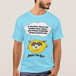 Camiseta Si una puerta se cierra...Jerry El Gato