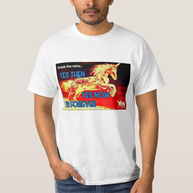 Camiseta Sí unicornio - la independencia está viniendo (Anverso)