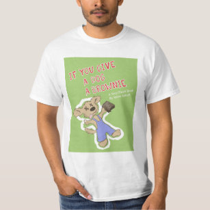 Camiseta Si usted da a perro un brownie