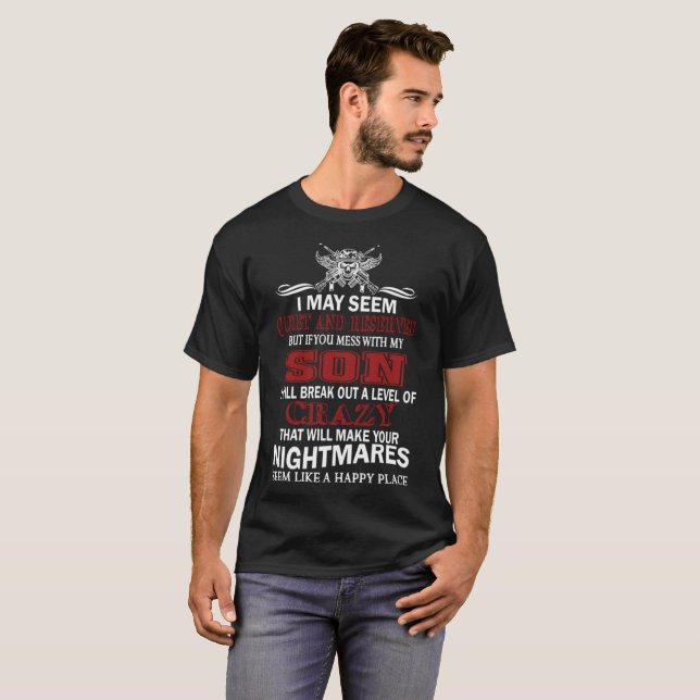CAMISETA SI USTED ENSUCIA CON MI HIJO (Anverso completo)