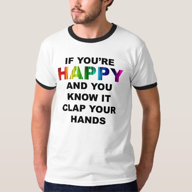 Camiseta Si usted es el campanero para hombre feliz T (Anverso)
