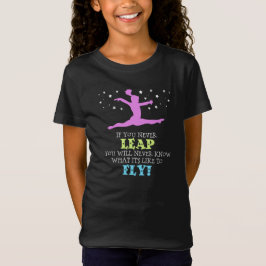 Camiseta Si usted nunca salta - cita inspiradora de la