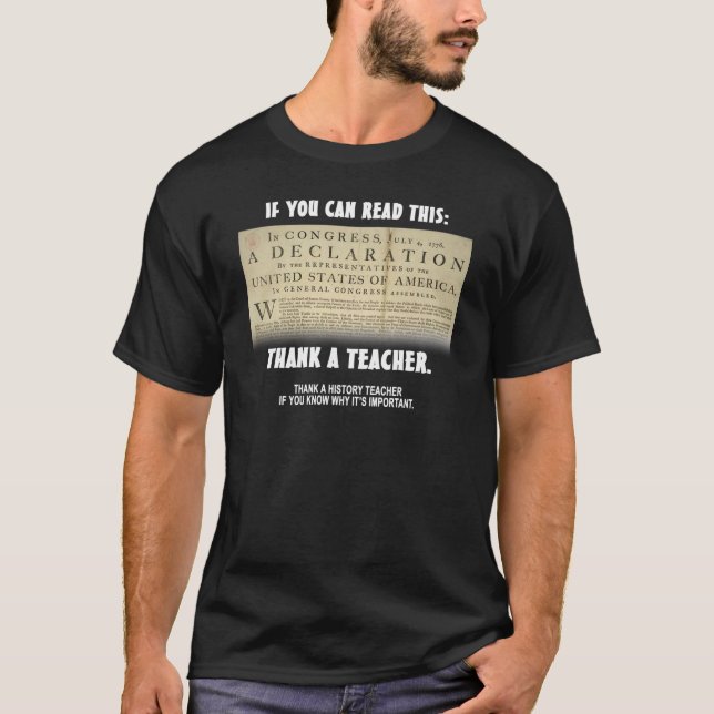 Camiseta Si usted puede leer esto… (Anverso)