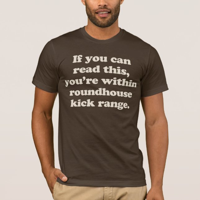 Camiseta si usted puede leer esto usted está dentro de (Anverso)