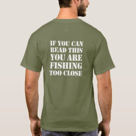 Camiseta Si usted puede leer esto usted está pescando