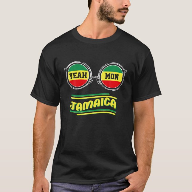 Camiseta Sí, vacaciones jamaiquinas Reggae de Jamaica Mujer (Anverso)