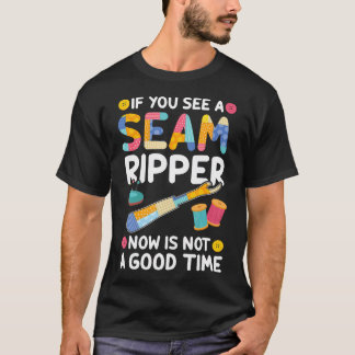 Camiseta Si Ve Descosedor Divertido Tejido Quilter Fabr