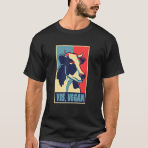 Camiseta Sí Vegan Pop Poster Vow Retrato Animal Vow