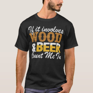 Camiseta Si volvemos Madera y Cerveza Cuéntame nado de barc