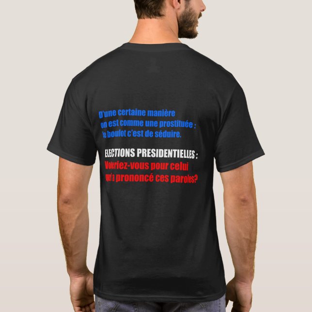 Camiseta Si vous répondez NON à la pregunta Ne votez pas M (Reverso)