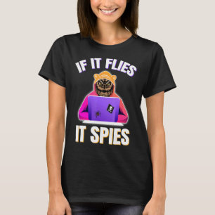 Camiseta Si vuela, espira teoría de la conspiración sondeo 