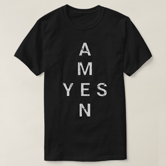 Camiseta Sí y Amen (Diseño del anverso)