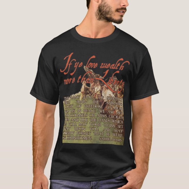 Camiseta Si YE ama riqueza más que la libertad - Samuel (Anverso)