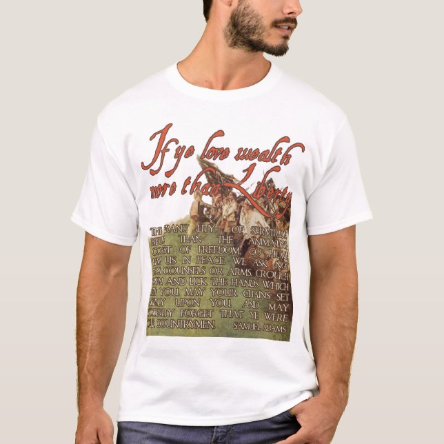 Camiseta Si YE ama riqueza más que la libertad - Samuel (Anverso)
